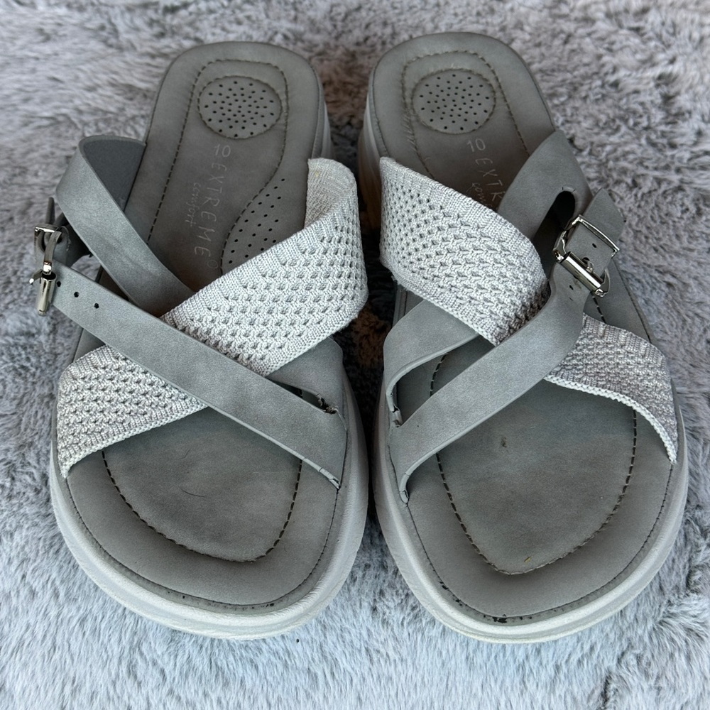 Extreme Comfort Platform Sandals- Sz 10 - Picture 2 of 6